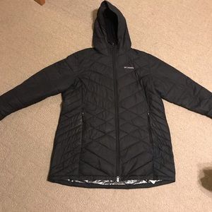 Black Columbia Omni-Heat Winter Coat